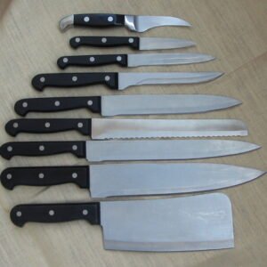 Fairly used kitchen knife for sale complete set