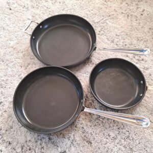 Nonstick Set of 3 Black fry pan