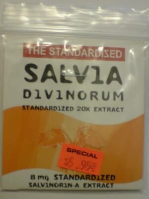 The standardized salvia divinorum 20x extract